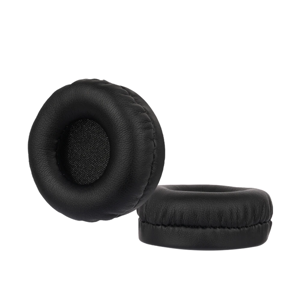 Almohadillas de espuma de cuero PU de terciopelo de tela de malla negra suave para auriculares AIAI Tracks, almohadillas de repuesto para los oídos con Clips de plástico