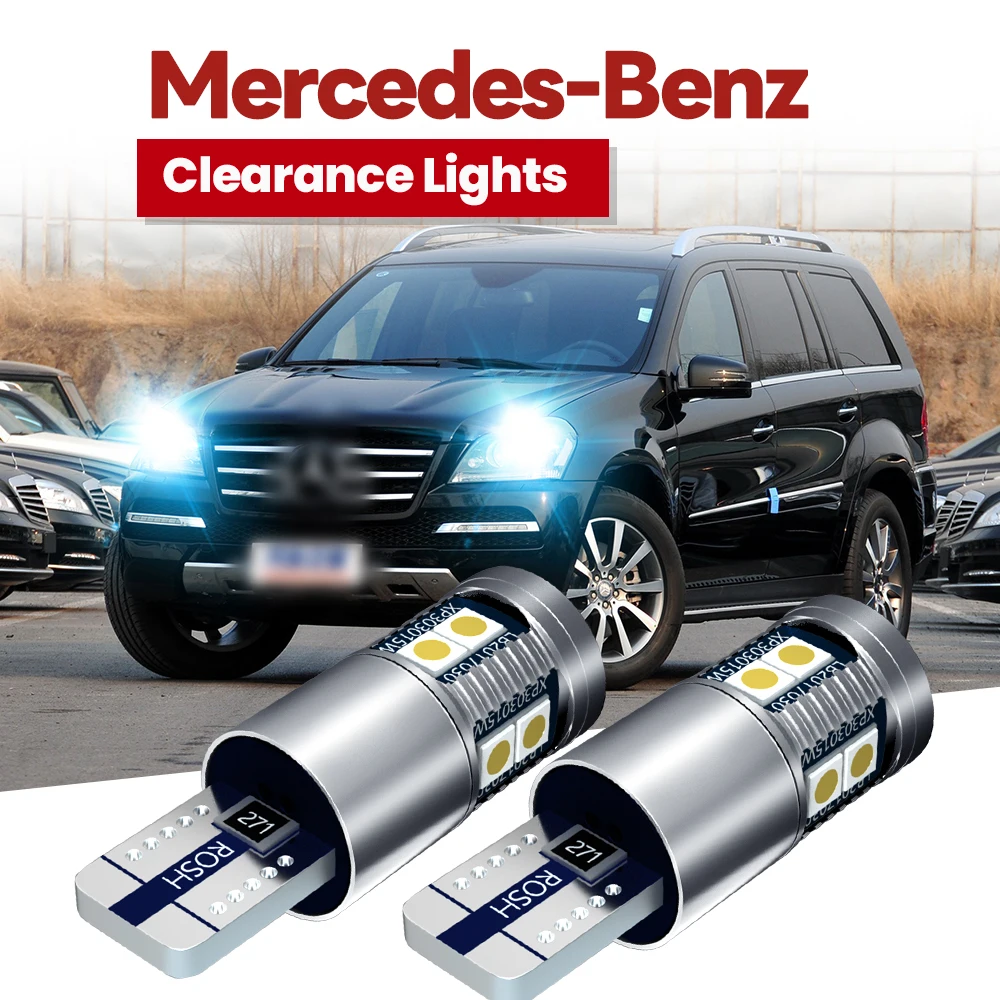 2x W5W T10 LED-Positionsleuchten für Mercedes Benz GL-Klasse X164 X166 W163 W164 W166 W251 V251 R129 R230, Canbus-kompatibel