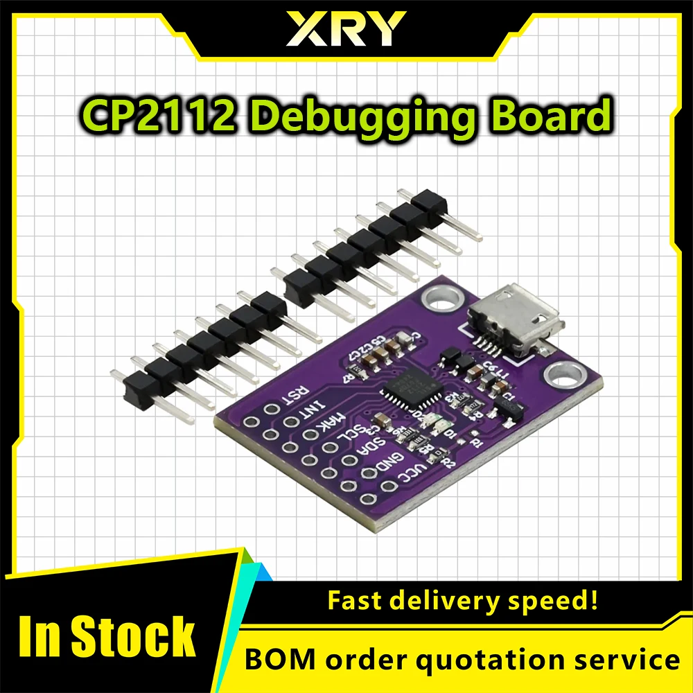 XRY Placa de depuración CP2112, módulo de comunicación USB a I2C