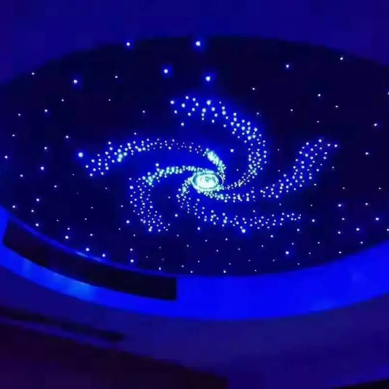 RF Remote Twinkle Starry Sky RGBW Light Fiber Optic Star Ceiling Panels for Home Theater starry sky roof