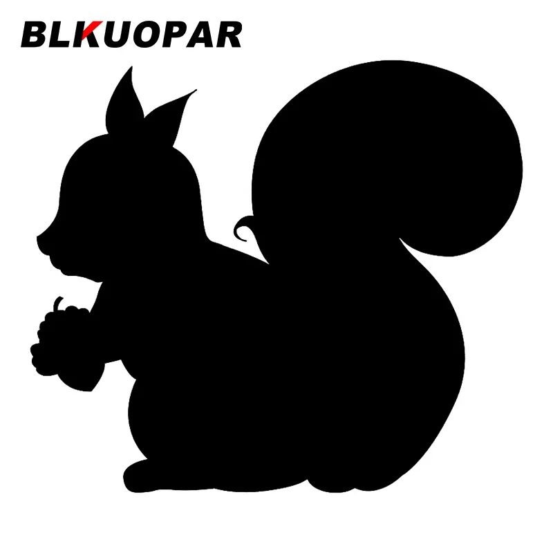 BLKUOPAR For Squirrel With Pinecone Car Stickers Cute Personality Waterproof Decals Sunscreen Scratch Proof Helmet Car Styling