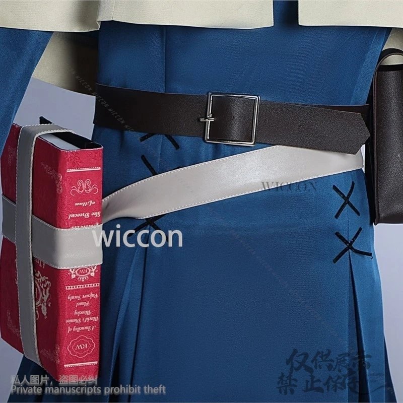 Аниме Delicious In Dungeon Marcille, синее платье для косплея, ушная одежда для девочек и женщин, костюм для Хэллоуина, Рождественской вечеринки по индивидуальному заказу