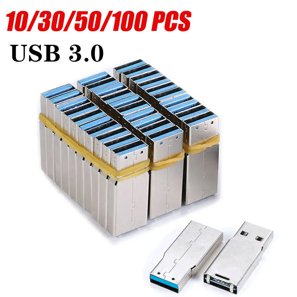 10-100pcs USB3.0 memory flash 8GB 16GB 32GB 64GB 128GB Wrist Board Cartoon U Disk Chip High Speed Semi-finished chip pendrive