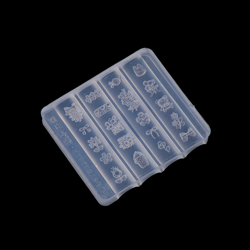 1pc striklint siliconen nagelvorm bloem nageldecoratie nagels doe-het-zelf ontwerp stereoscopisch stempelen manicure gereedschap