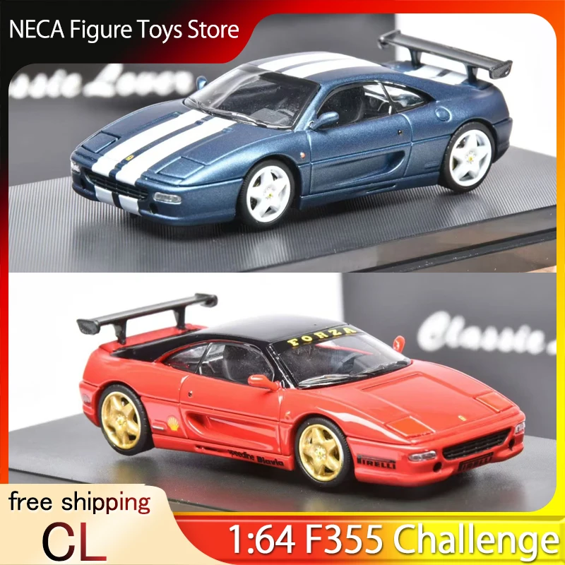 

Предварительная продажа Classic Lover 1:64 1995 F355 Challenge Race Car, литая под давлением модель с всплывающими фары и открывающимся капюшоном, игрушка ограниченного выпуска