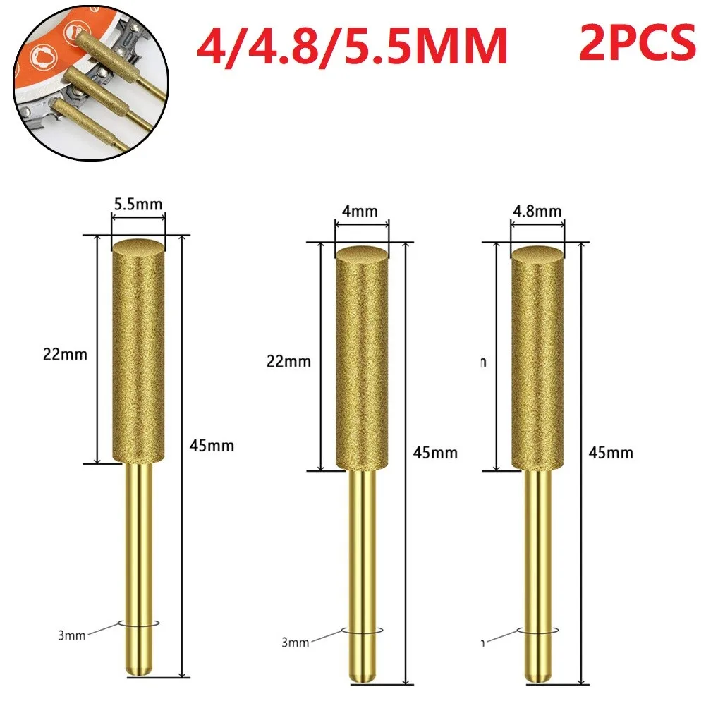 Бензопила Алмазная бензопила Алмазная точилка для бензопилы Наждачные зерна 12 правки Полировка 2 шт. Заточка