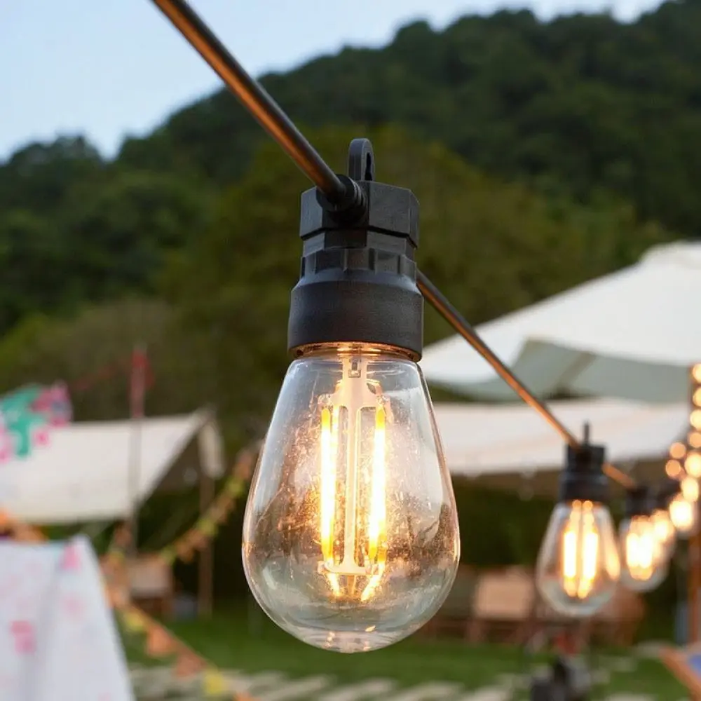 Outdoor S14 String Light Socket E26 E27 Cable Waterproof Patio Garden Backyard Party Decorative Landscape Lighting Wire