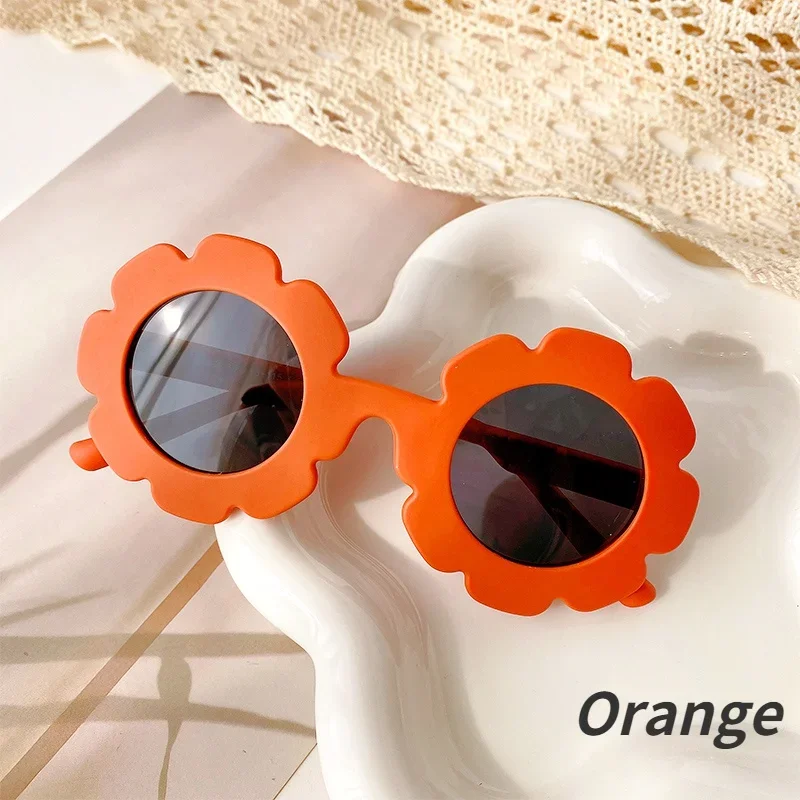 New Girl Boys Cute Sunglasses Flower Outdoor Children Lovely Vintage  Protection Classic Kids