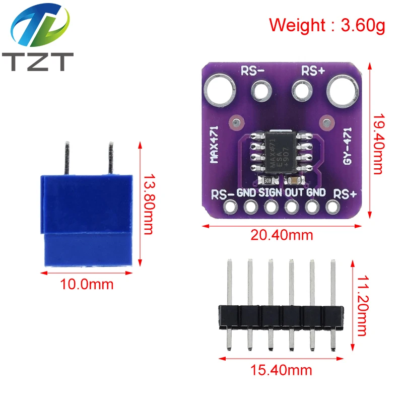 GY-471 MAX471 3A Current Sensor Module Consume Current Detection Module for Arduino DC 0 -30V