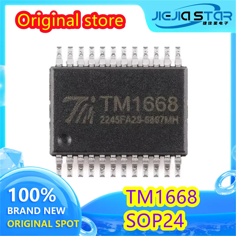 (5/100 pieces) TM1668 SSOP24 dense foot LED driver control circuit IC new original fast delivery