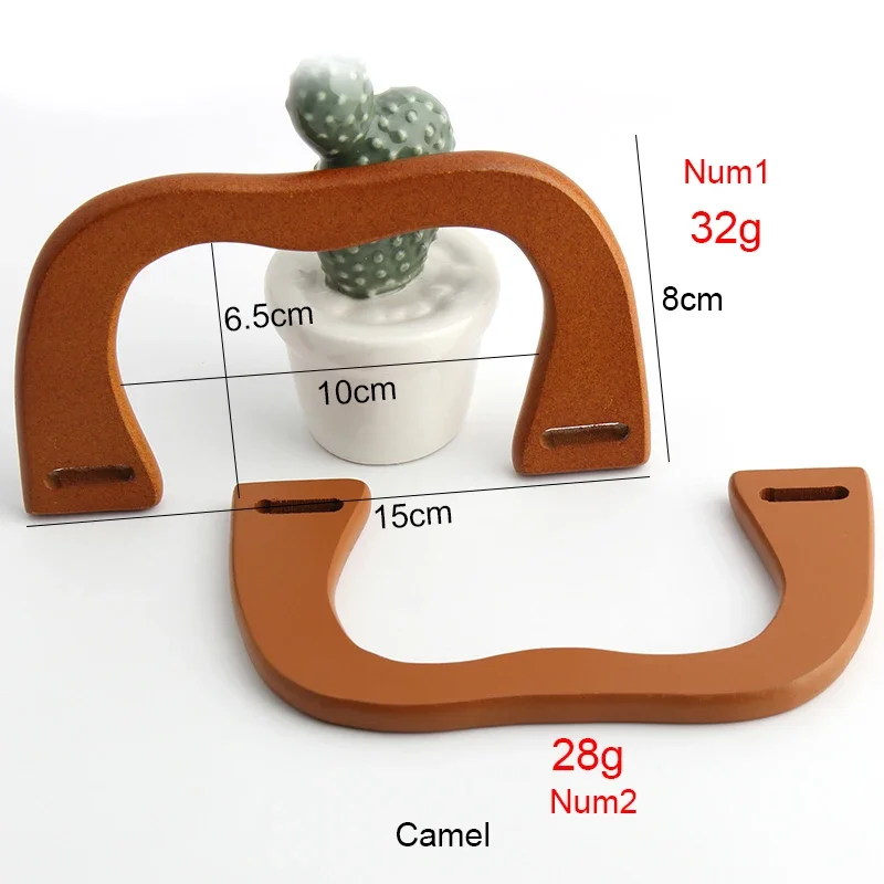2-10-20 pieces,Wholesale Various Wooden Bag Handle Metal Ring Handbag Handles Replace DIY Purse Luggage Handcrafted