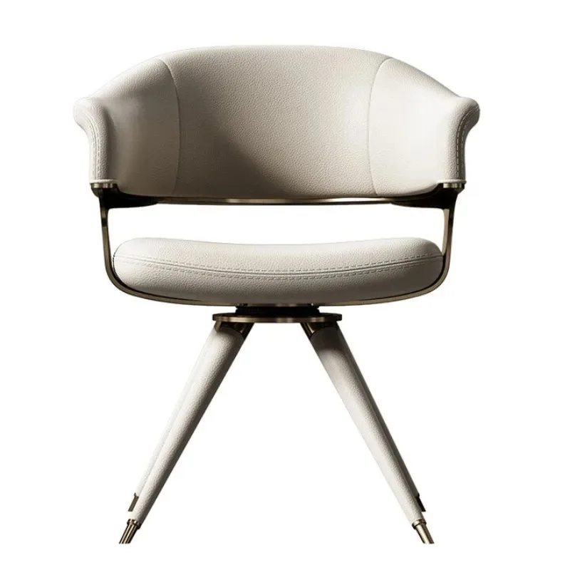 

Дизайнерское кожаное кресло-книжка, серия для кабинета виллы, итальянское роскошное вращающееся офисное кресло V-класса с гранулированной обивкой