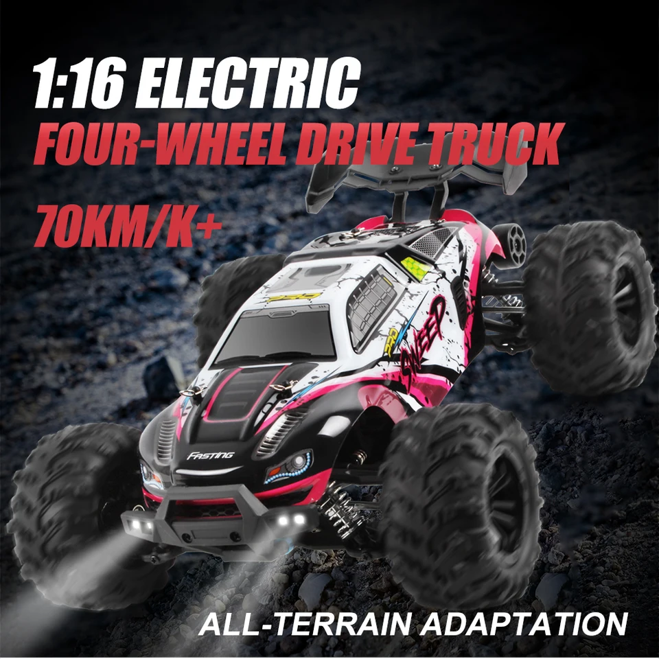 1:16 70km/h スーパーブラシレス 50km/h ブラシ付きRCカー 4x4 オフ