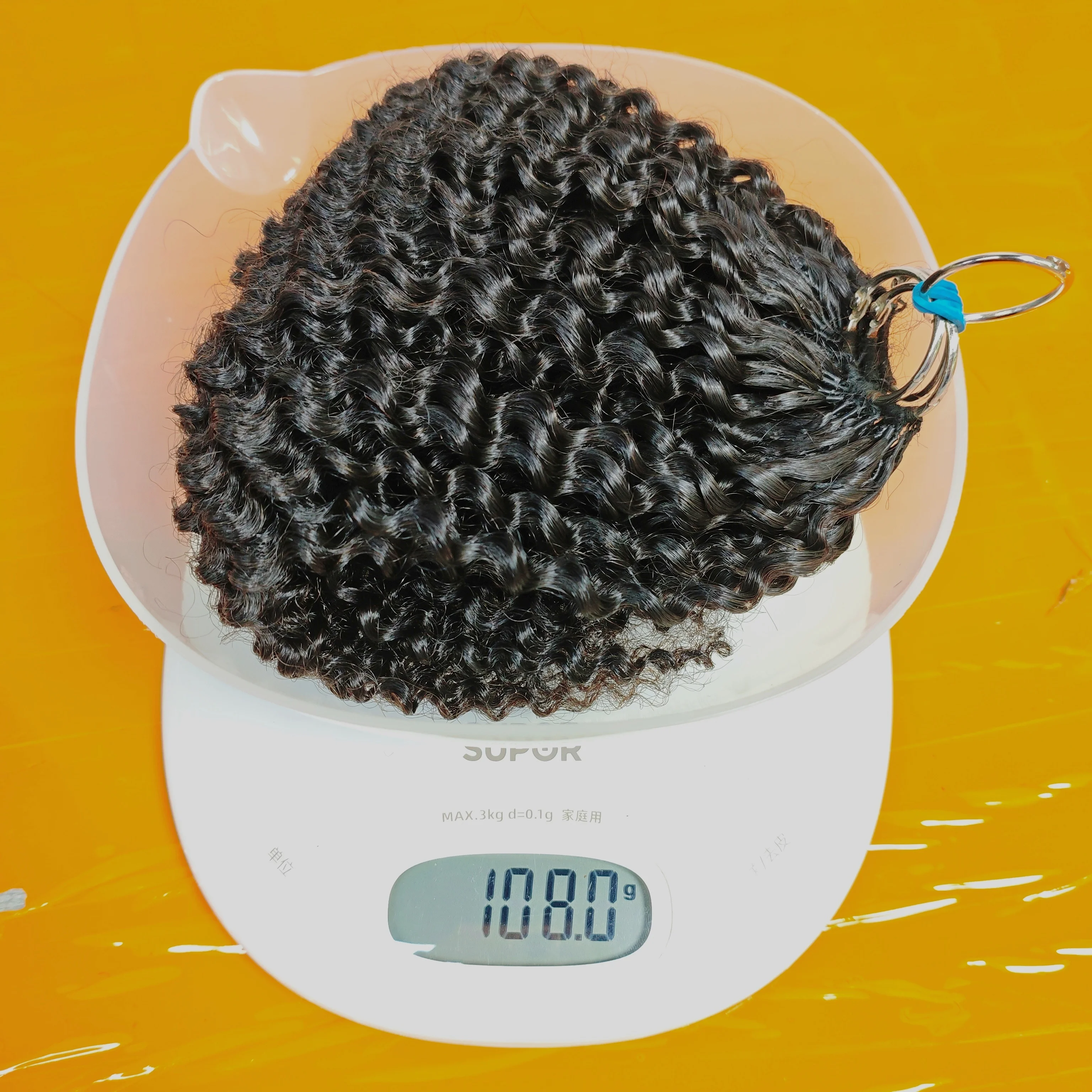 Vorgetrennte Häkel-Menschenhaar-Bündel Jerry Kinky Curly Body Water Deep Wave Haarverlängerung für böhmische Webarten