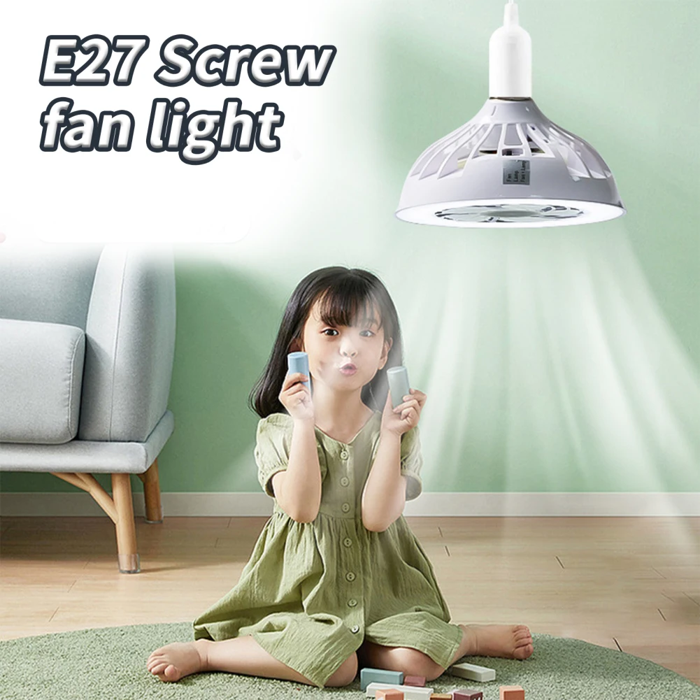 Small Ceiling Fan Eye Protection Fan Lights Enclosed Ceiling Fan With Light E27 E26 Screw Socket Fan Light Kit For Living Room