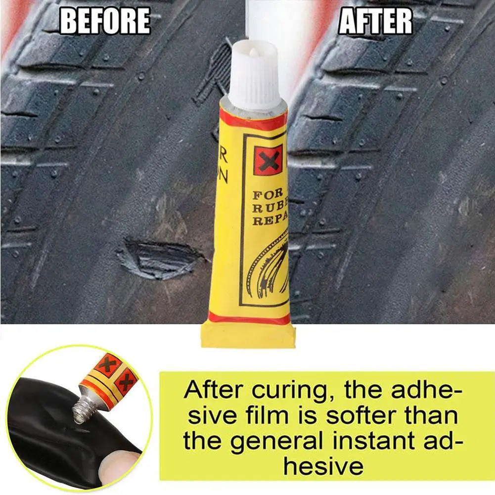 6ml Car Tire Repairing Glue Wheel Tyre Inner Tube Puncture Motorcycle Bike Universal Portable Repairing Glues Auto Repair Tools