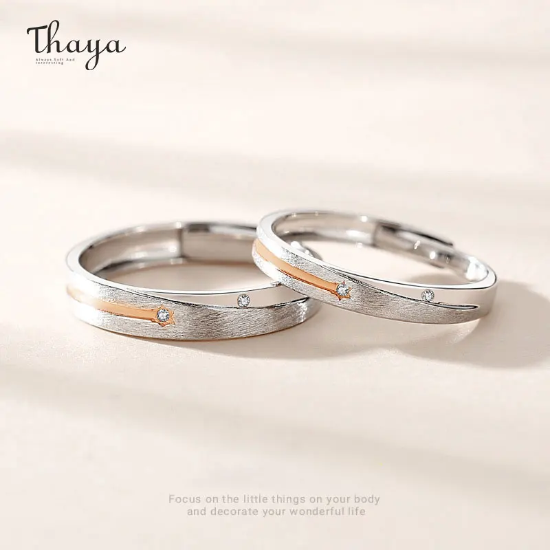 

Thaya 2024 S925 Sterling Silver Women Rings Stars Women Rings Fashion Wedding Engagement Ring for Couple Fine Jewelry Gifts