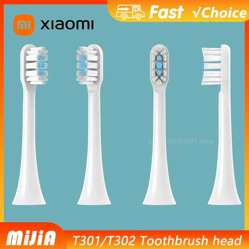 For XIAOMI T301 T302 Replacement Toothbrush Heads Sonic Electric Vacuum DuPon Toothbrush Soft Bristle Brush Heads 4/8/12PCS