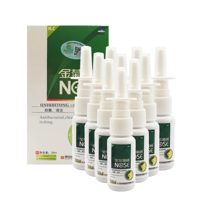 

10pcs Cure Chronic Rhinitis Sinusitis Nose Spray Stop Snore Dry Itching Chinese Herb Medical Spray Health Nose Care