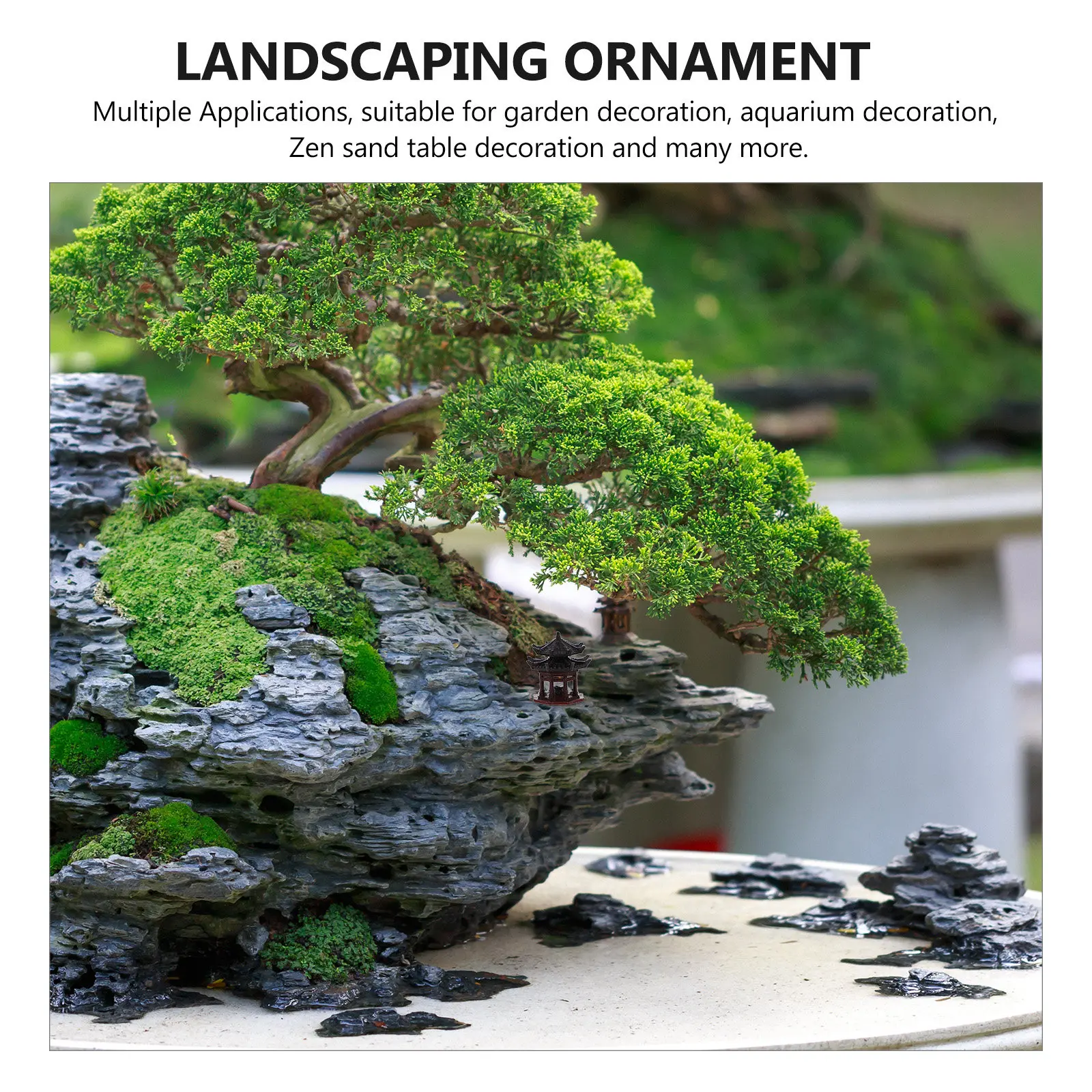 Heavy-Duty Mini Pavilion Ornam - đánh giá và giá Bonsai Garden Landscape Design