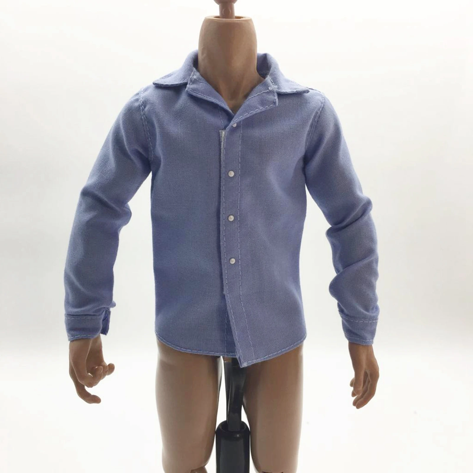 1/6 Men T-Shirt Male Clothes Solid Long Sleeve Shirt Undergarments Clothes Model for 12\'\' HT  Kumik Figure Body Doll Toys
