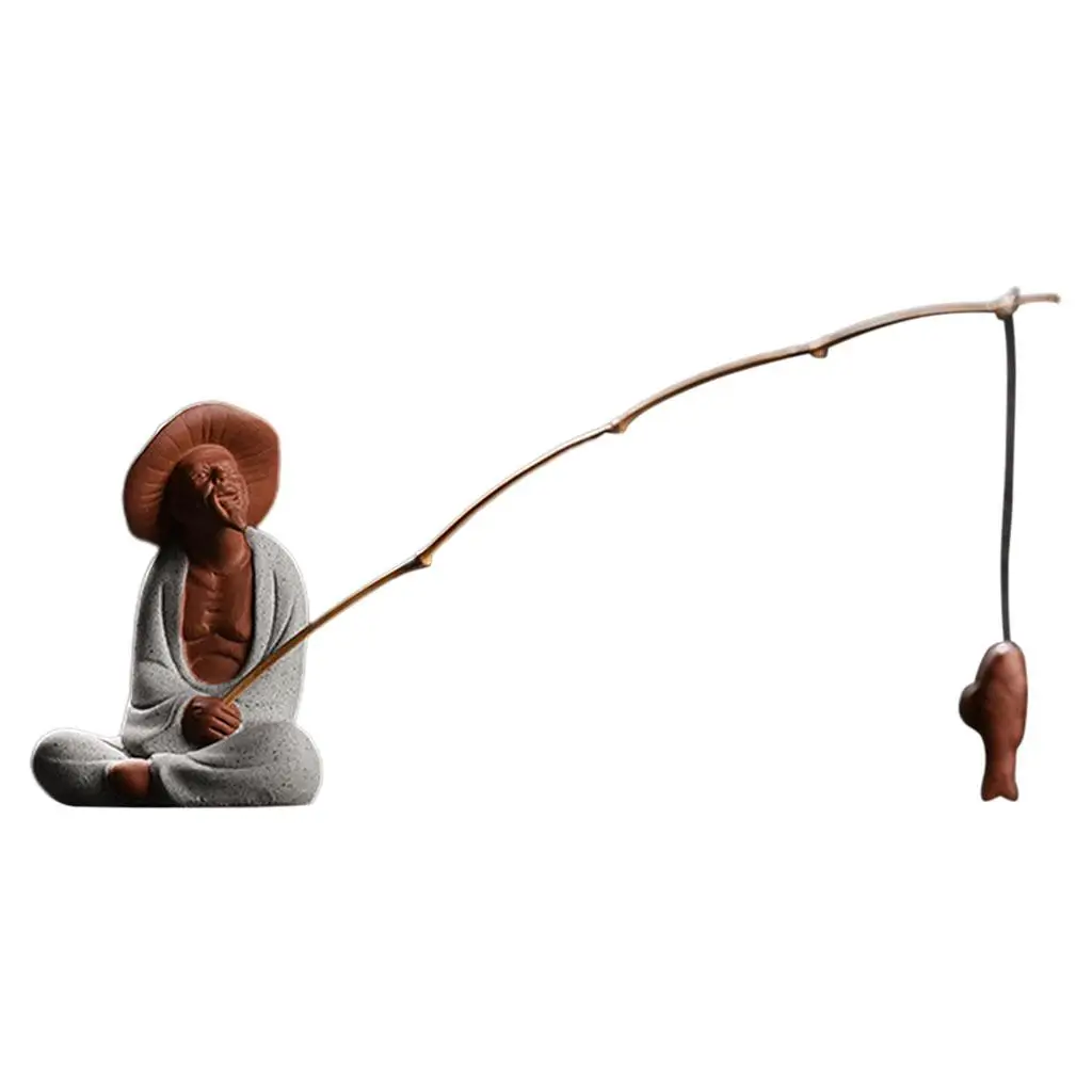 Zen Handmade Figurine Character Tea Tray Tabletop Small Ornaments