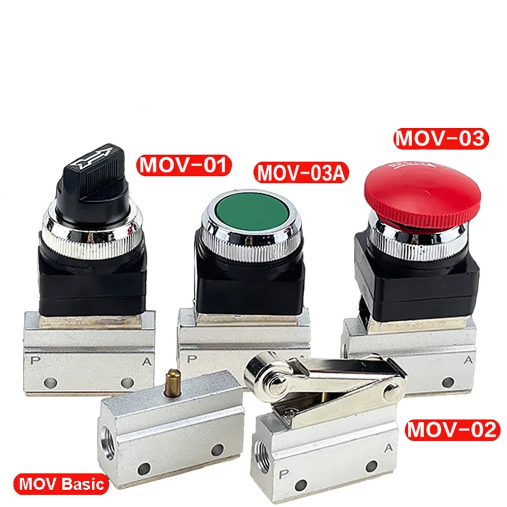 Pneumatic Mechanical Valve Pneumatic Valve 2 Way 2 Position 1/8