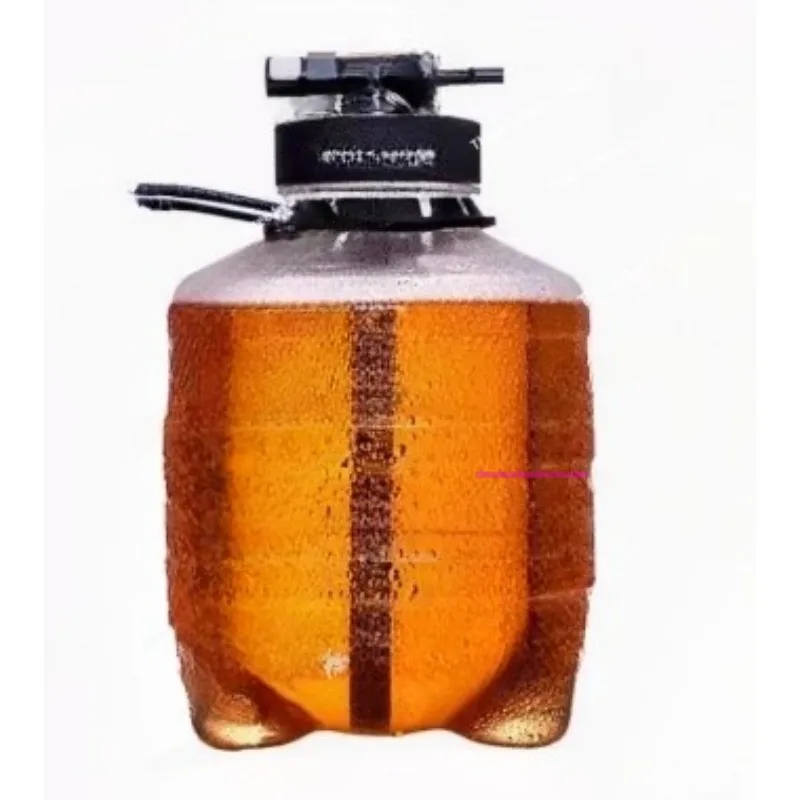 3.8LPET plastic thickened sealed small beer bucket beverage bottle ice bucket with lid