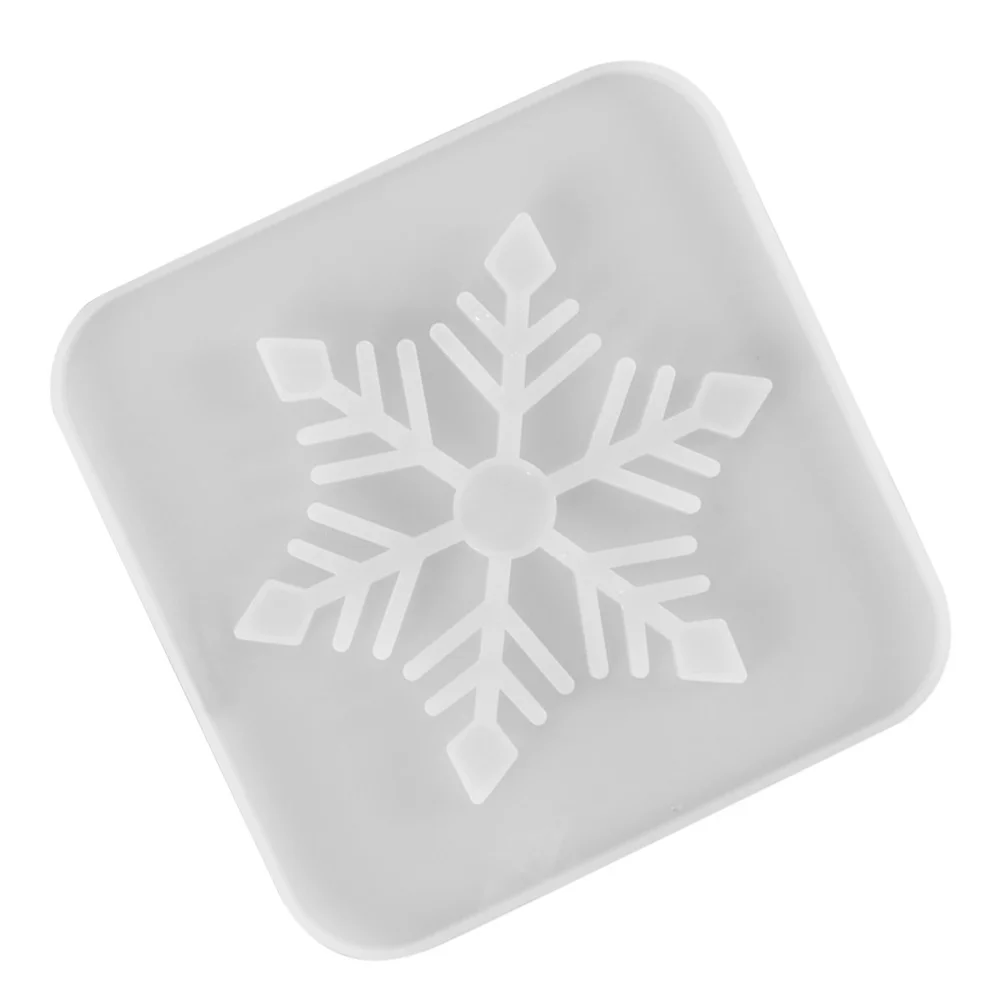 

1pc Snowflake Coaster Mold Hollow Design Diy Silicone Mold For Cup Mat Casting Craft Making Lightweight Durable Epoxy Resin