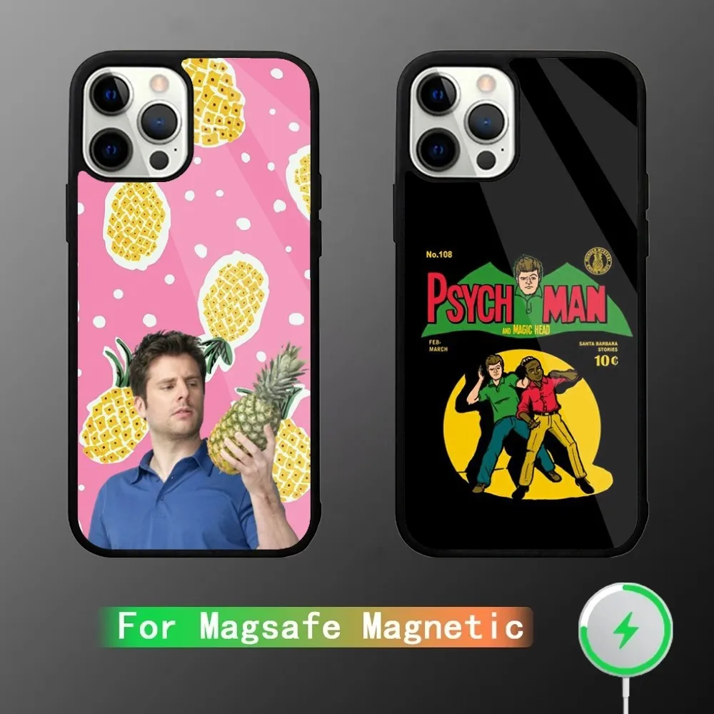 

Psych Shawn and Gus Phone Case For iPhone 15,14,13,12,11,Plus,Pro,Max Mini Magsafe Magnetic Wireless Charging