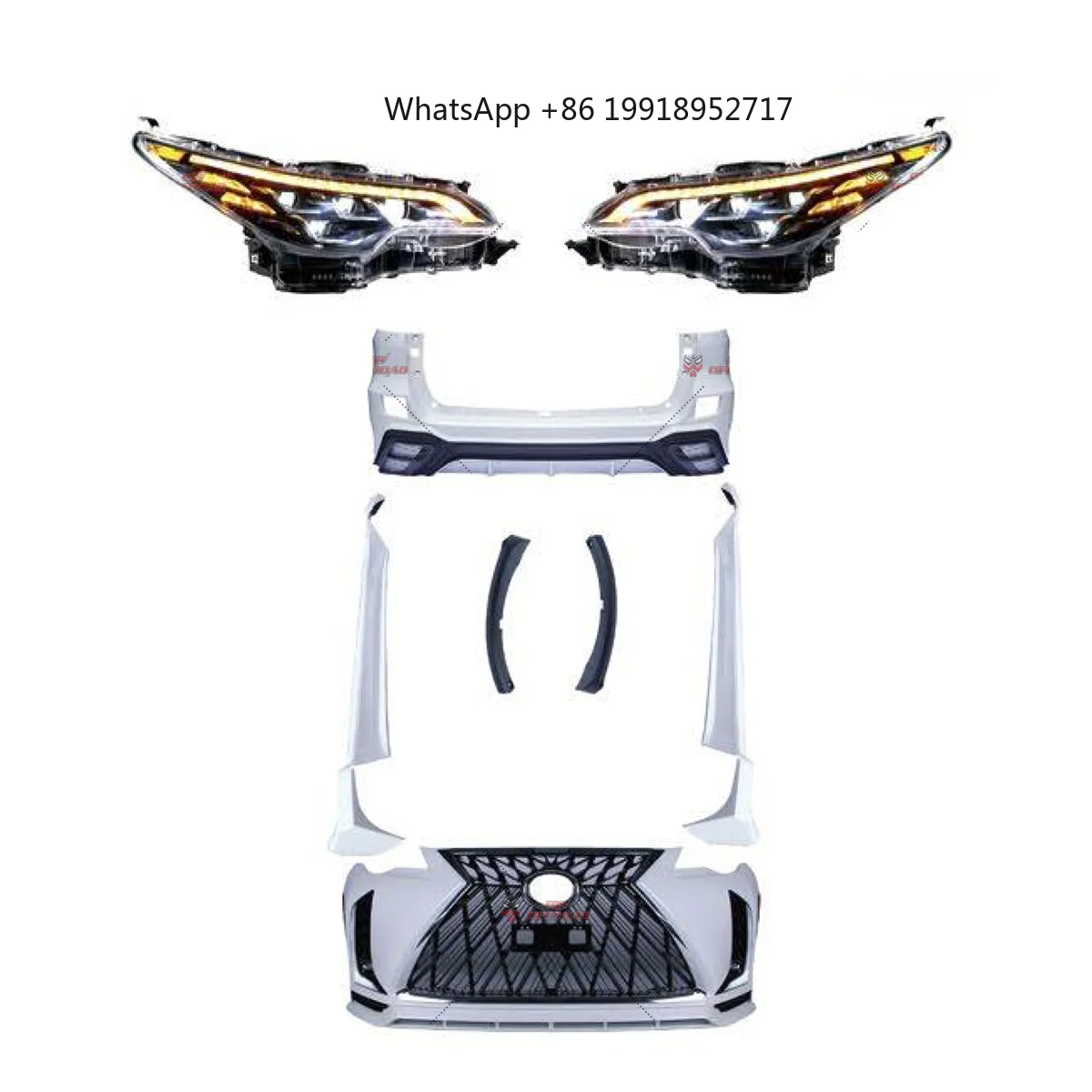 

Car Accessories Facelift Bumper&Grille Body Kit Fortuner 2015-2020 Upgrade Bodykit to Legender Lambo Style JJ449