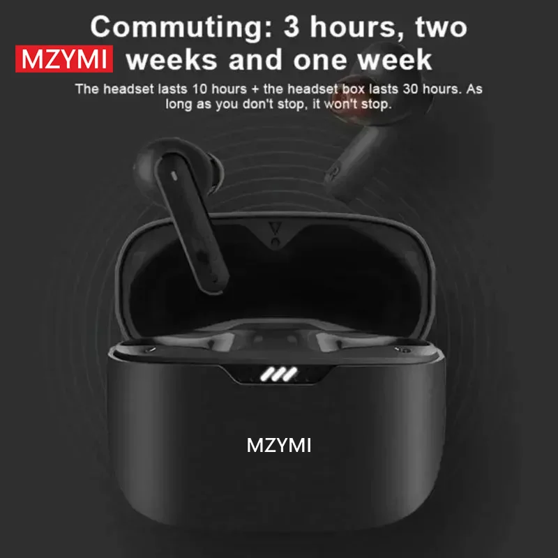 MZYMI Tune 230NC TWS Earphone Bluetooth In Ear Noise Cancelling  Headphone Wireless Stereo Sound Sport Gaming Headset With Mic