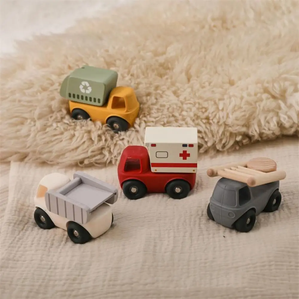 

Пищевой инженерный автомобиль, игрушки, мультяшный дизайн, съемный грузовик скорой помощи, игрушки, самосвал, Монтессори, мультяшный автомобиль, игрушка для прорезывания зубов