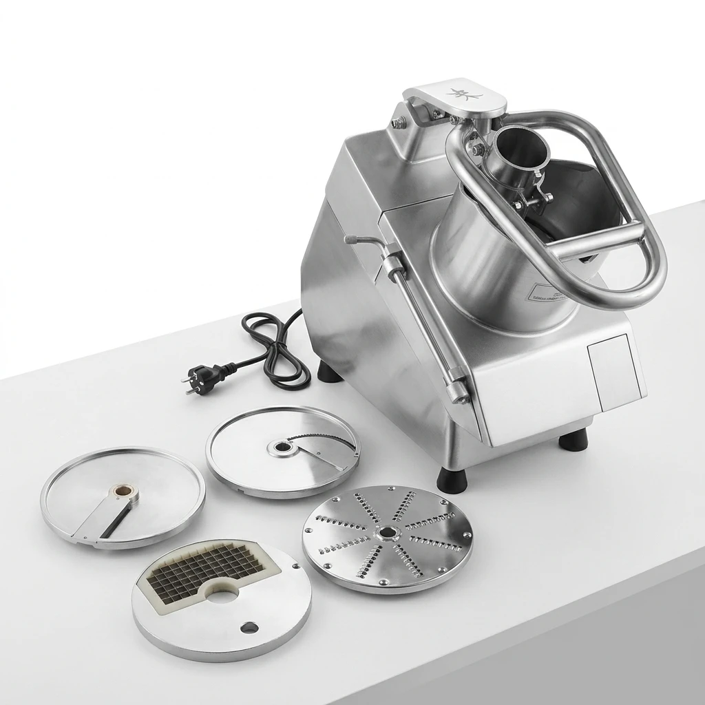 QC205A Professional 750W Multifunctional Veggie Cutter Durable Aluminum Slicer & Shredder Machine For Catering Use