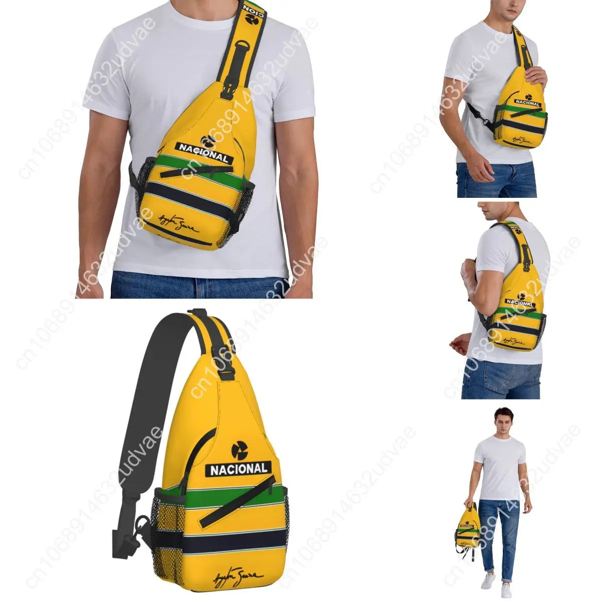 Ayrton Senna Sling Bags Accessories For Female Fashion Racing Strap Bag