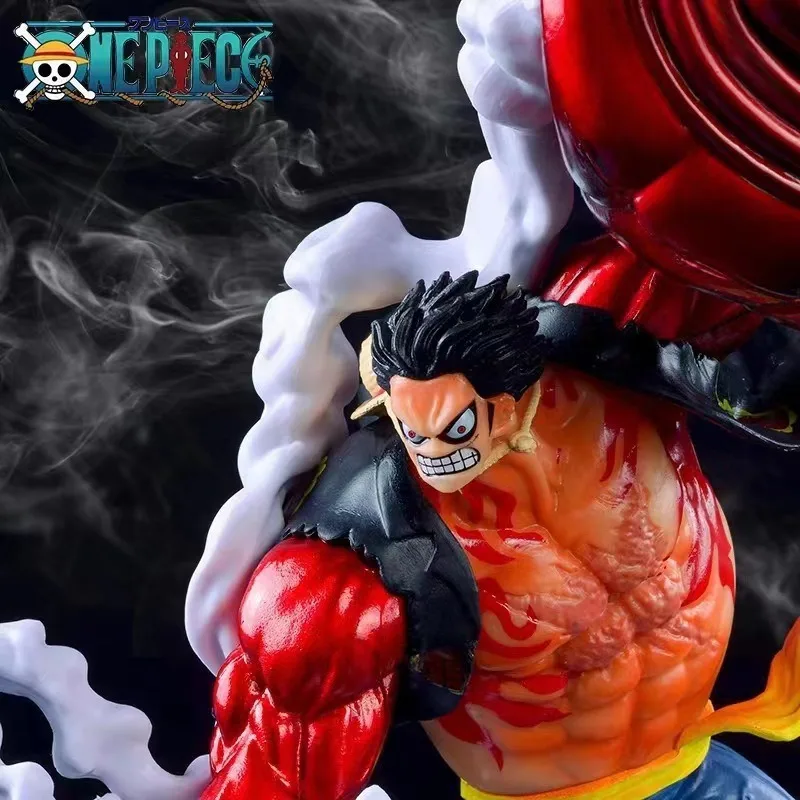 One Piece Monkey D Luffy Gear 4 Kong Gun GK Figure Anime Model Statue Collectible Toy Gift for Boys view 2