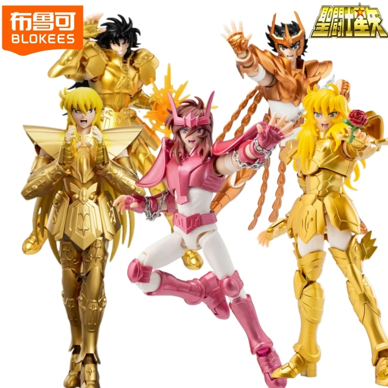 BLOKEES Blocos de Montar Homem Saint Seiya Super Edição Modelo Andrómeda Shun Afrodite Shaka Brinquedo Móvel de Montar Colecionável Presente