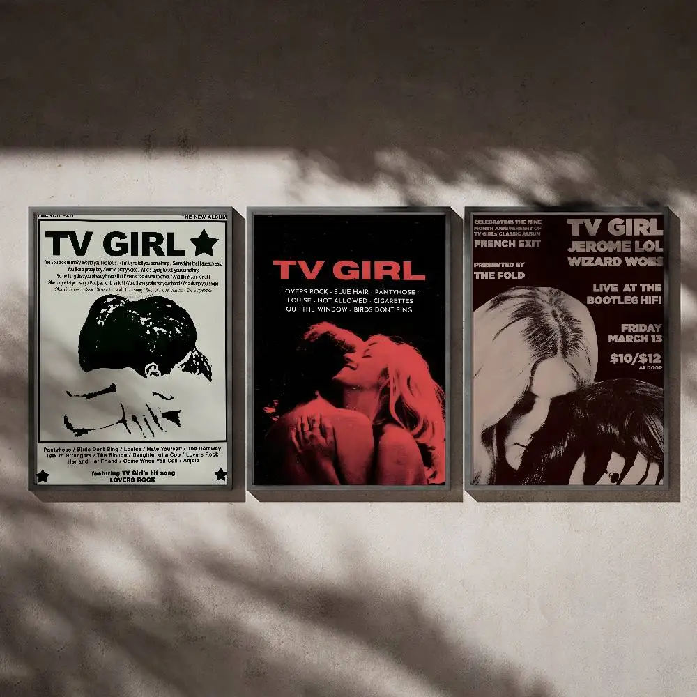 

Singer T-Tv Girl Poster Posters,waterproof Paper Stickers,coffee Shops,bar Living Rooms