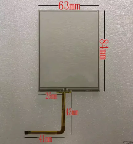 

3.8-inch resistive touch screen 4-wire 84*63 ST03819