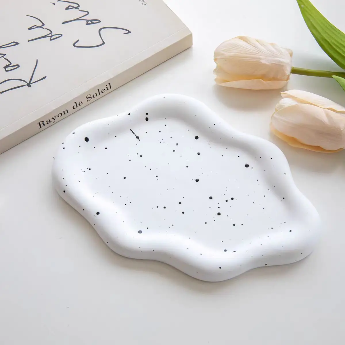 Cloud Coaster silikonowe formy taca z żywicy epoksydowej przechowywanie DIY Handmade aromaterapia gipsowa forma do dekoracji stołu