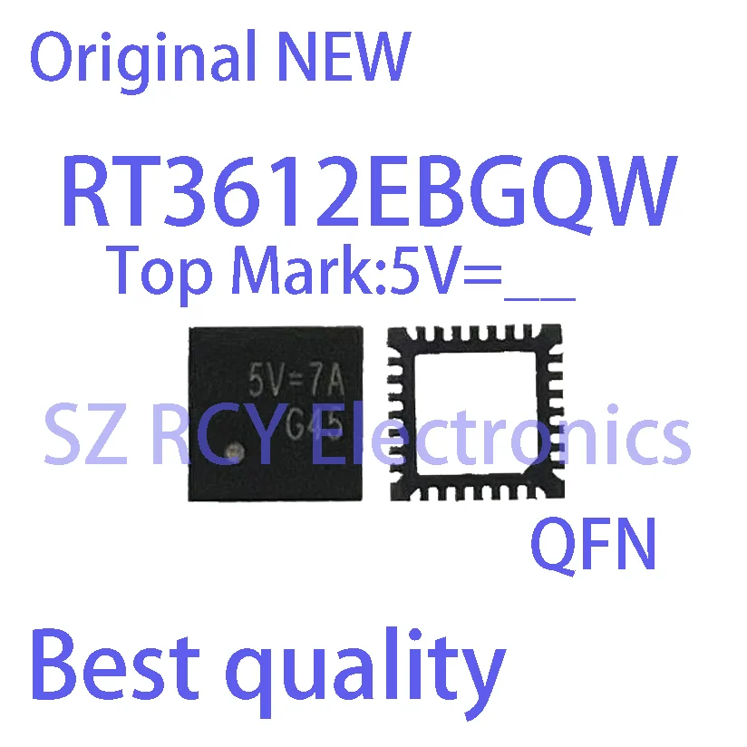 

(2-5 PCS)NEW RT3612EBGQW RT3612EB Top Mark 5V= QFN Chipset