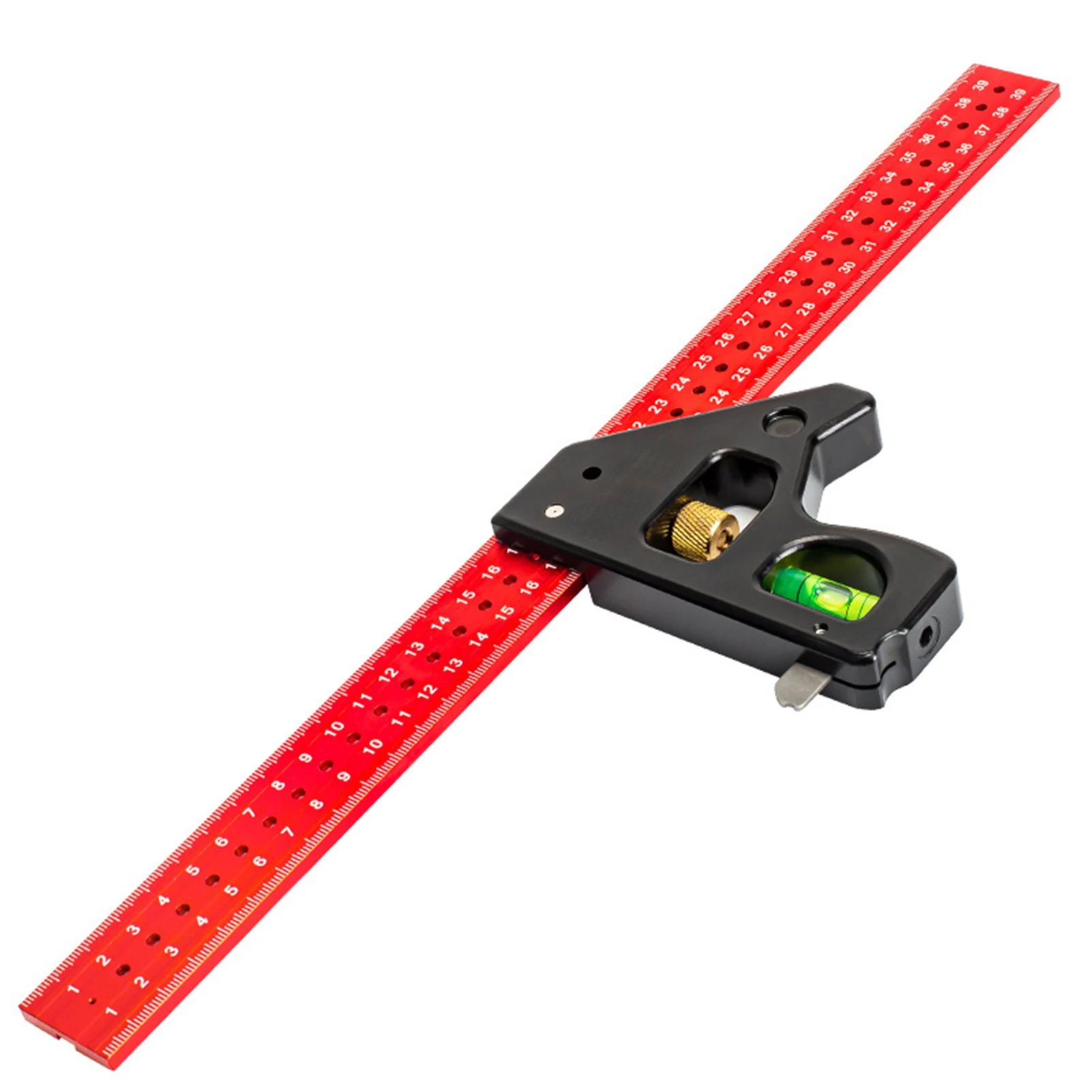 Woodworking Aluminum Alloy Combination Angle Ruler With Graduated Pins And Graduated Pins ABS Level