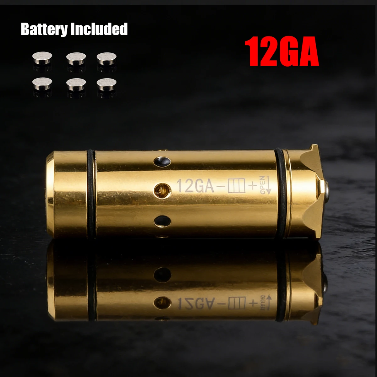 

Tactical 12GA 9mm 9X19 Red Dot Laser Training Cartridge Dry Fire Bullet Trainer Laser Marksmanship Practice Skill Development