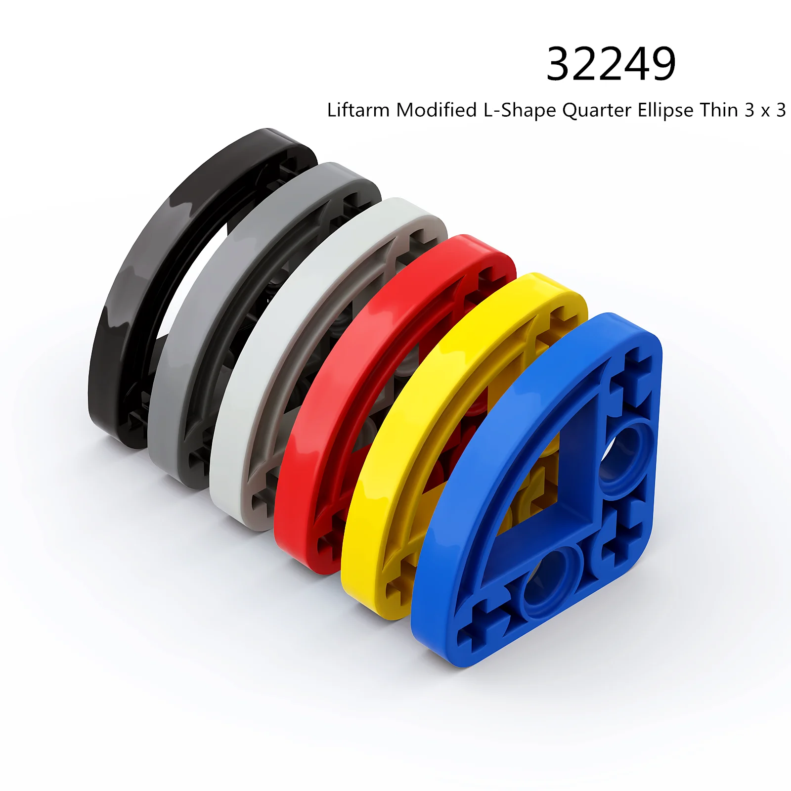 

1 шт. строительные блоки 32249 подъемник, модифицированный L-образный четверть эллипса тонкий 3x3 кирпич массовый модульный GBC высокотехнологичный набор MOC