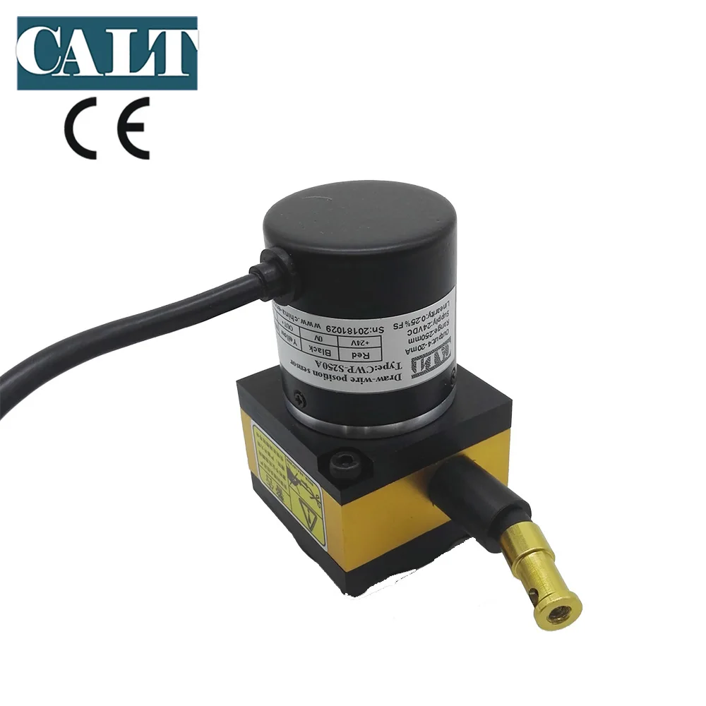 Sensore di posizione di spostamento a filo analogico da 250 mm 0-5 V