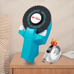 Dymo Label Maker Motex E101 Portable 3D Embossing Label Printer Adhesive Sticker Printer Replace for Dymo 12965 Labeling Machine