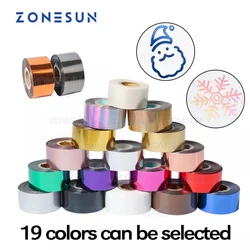 ZONESUN 3CM Rolls PVC Foil Paper Hot Foil Stamping Paper Heat foil transfer Anodized Gilded Paper