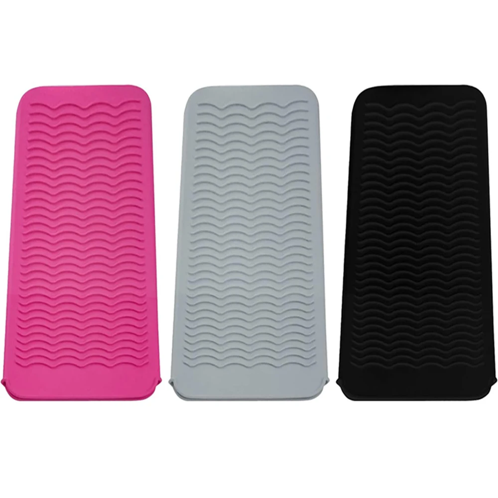 New Plus Size Silicone Heat Resistant Mat Portable Travel Hot Tools Pad Cover for Curling Iron, Flat Iron Hair Straightener