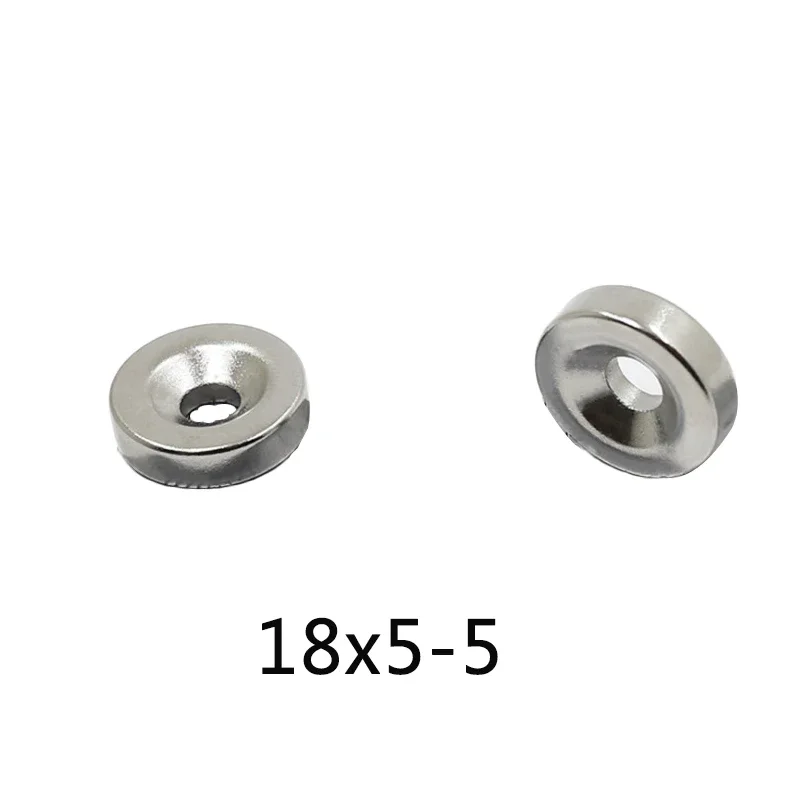 18x5-5mm Powerful Magnets 18*5mm Hole 5 mm  Round Magnet 18*5-5mm For Home Refrigerators, Offices DIY