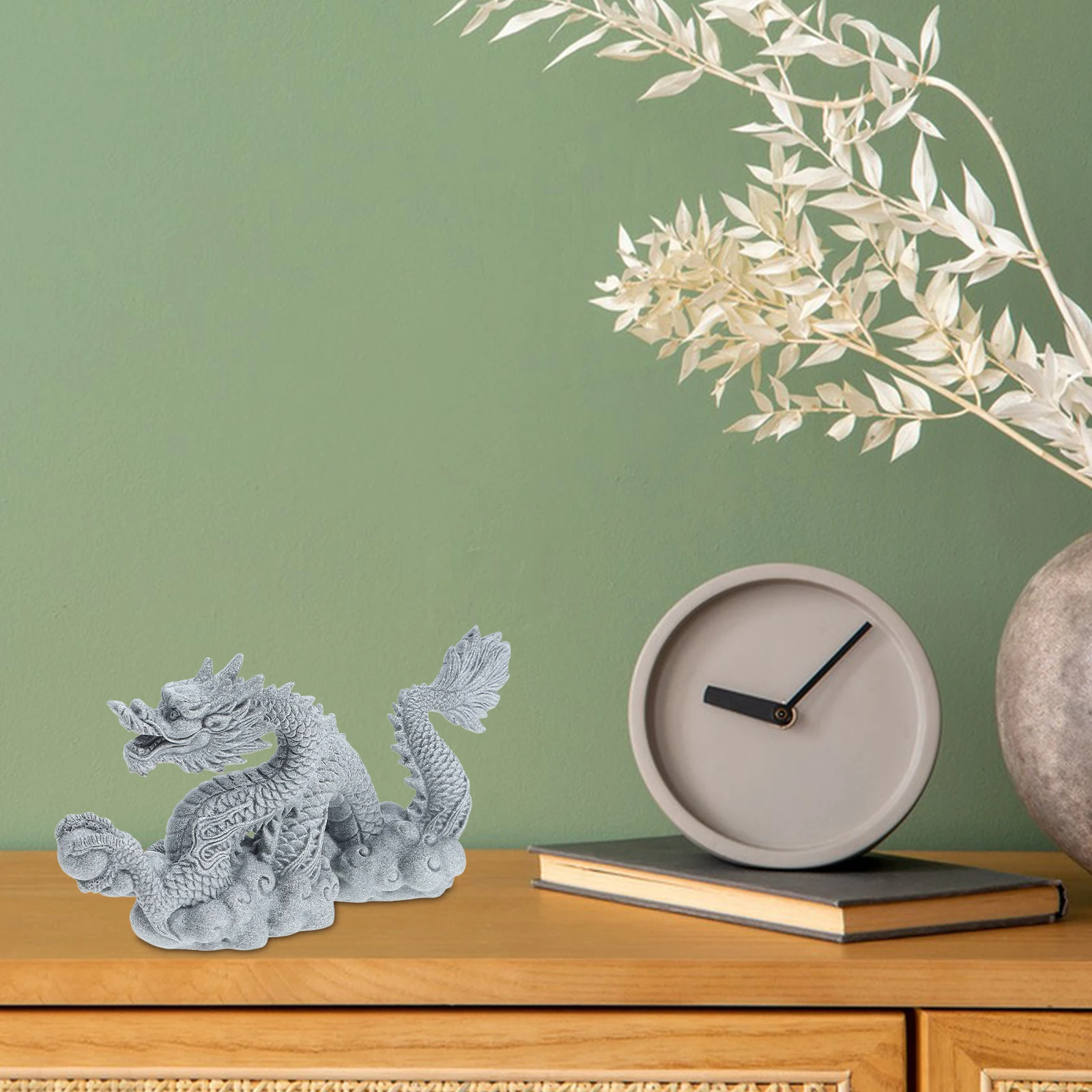 

Creative Dragon Sandstone Carving Desktop Decor Small Animal Statue Indoor Chic Sculpture Fish Tank Cabinet Statues Sandstone